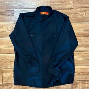 Red Kap navy work shirt